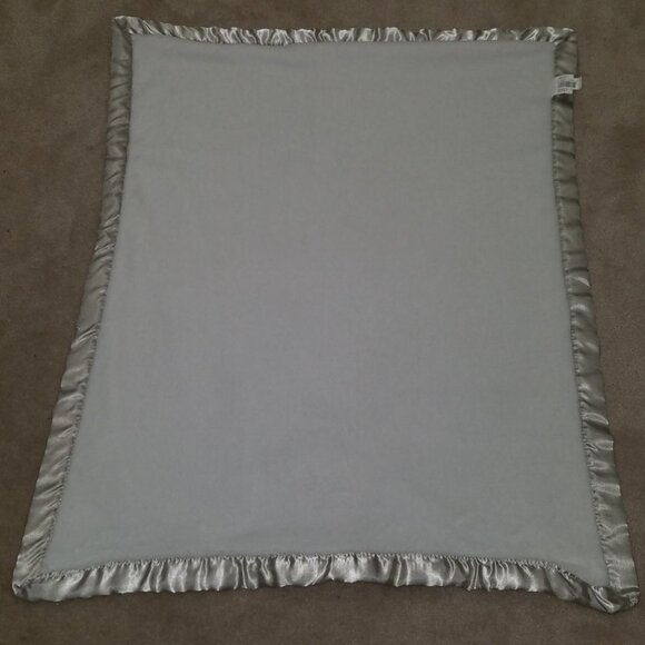 Blankets & Beyond White Tan Monkey Fleece Baby Blanket Lovey 28"x34" Satin Trim - Picture 5 of 5